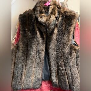 Luxurious Brown Fur Vest